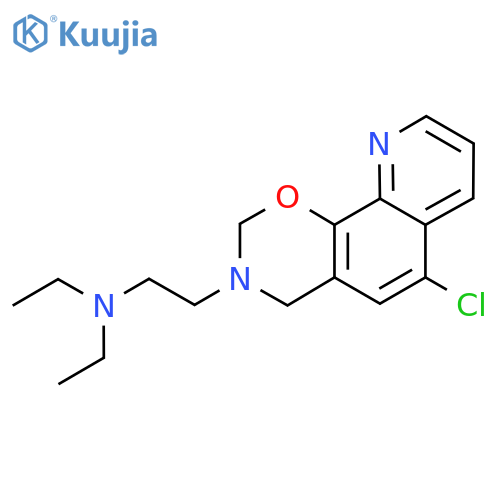 (2-{6-chloro-2H,3H,4H-1,3oxazino5,6-hquinolin-3-yl}ethyl)diethylamine structure