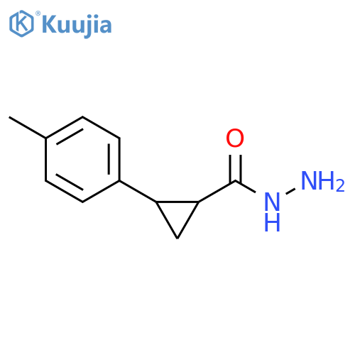 2-(4-methylphenyl)cyclopropanecarbohydrazide structure