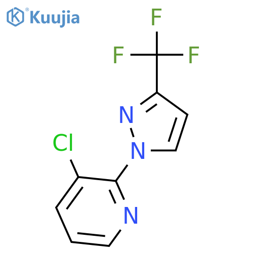 3-chloro-2-(3-(trifluoromethyl)-1H-pyrazol-1-yl)pyridine structure