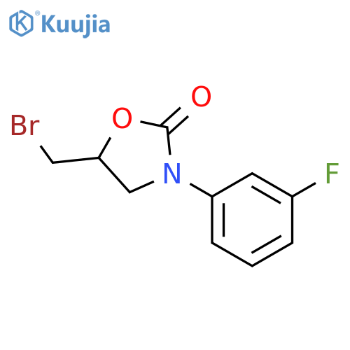 2-Oxazolidinone, 5-(bromomethyl)-3-(3-fluorophenyl)- structure