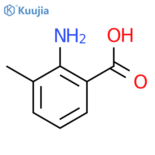 2-Amino-3-methylbenzoic acid structure