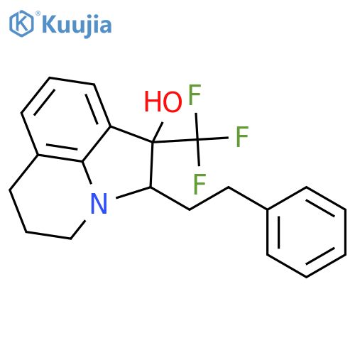2-Phenethyl-1-(trifluoromethyl)-1,2,5,6-tetrahydro-4H-pyrrolo3,2,1-ijquinolin-1-ol structure