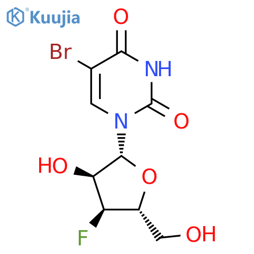 5-BroMo-3'-deoxy-3'-fluorouridine structure