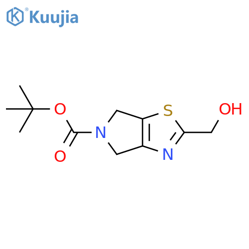 tert-butyl 2-(hydroxymethyl)-4H-pyrrolo[3,4-d]thiazole-5(6H)-carboxylate structure
