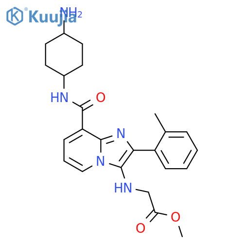 N-8-(4-Aminocyclohexyl)aminocarbonyl-2-(2-methylphenyl)imidazo1,2-apyridin-3-ylglycine Methyl Ester structure