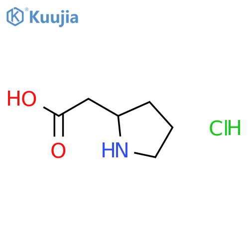(R)-2-Pyrrolidineacetic acid Hydrochloride structure