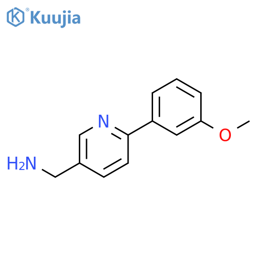 (6-(3-methoxyphenyl)pyridin-3-yl)methanamine structure