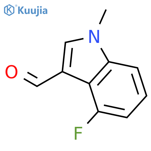 4-fluoro-1-methyl-1H-indole-3-carbaldehyde structure