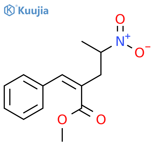PENTANOIC ACID, 4-NITRO-2-(PHENYLMETHYLENE)-, METHYL ESTER, (2E)- structure