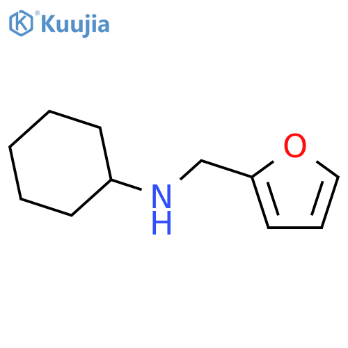 N-(furan-2-ylmethyl)cyclohexanamine structure