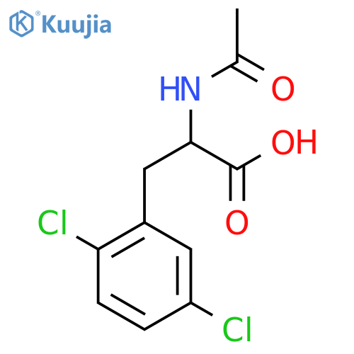 3-(2,5-dichlorophenyl)-2-acetamidopropanoic acid structure