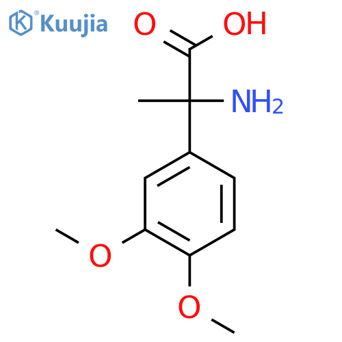 2-Amino-2-(3,4-dimethoxyphenyl)propanoic Acid structure