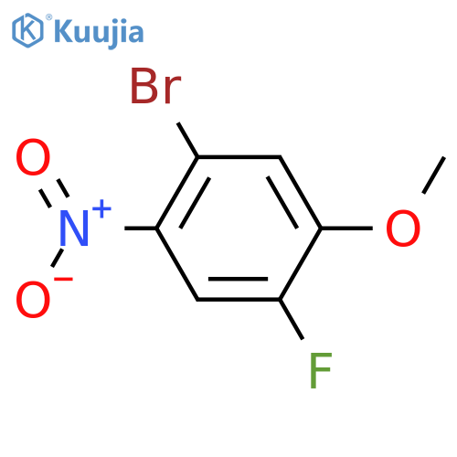 1-Bromo-4-fluoro-5-methoxy-2-nitrobenzene structure