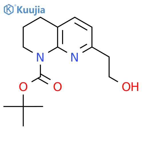 1-Boc-7-(2-Hydroxyethyl)-3,4-Dihydro-1,8-Naphthyridine structure