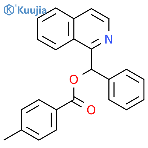 (isoquinolin-1-yl)(phenyl)methyl 4-methylbenzoate structure