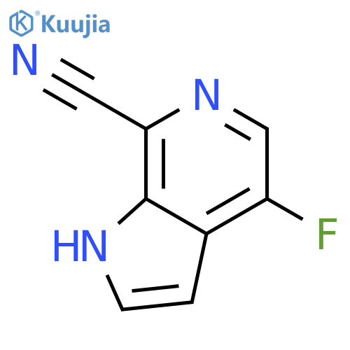 1H-Pyrrolo[2,3-c]pyridine-7-carbonitrile,4-fluoro-(9CI) structure