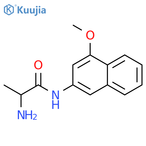 Propanamide, 2-amino-N-(4-methoxy-2-naphthalenyl)-, (2S)- structure