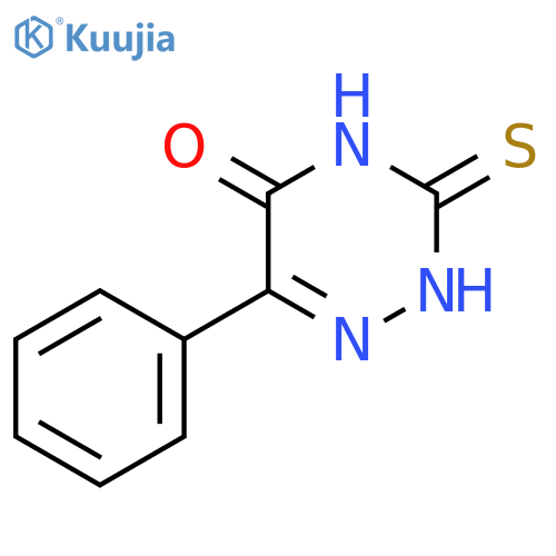 6-phenyl-3-sulfanyl-1,2,4-triazin-5-ol structure