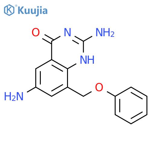 4(1H)-Quinazolinone, 2,6-diamino-8-(phenoxymethyl)- structure