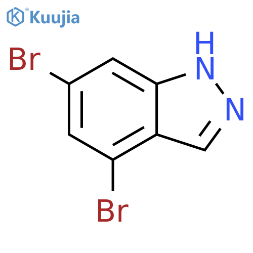 4,6-Dibromo-1H-indazole structure