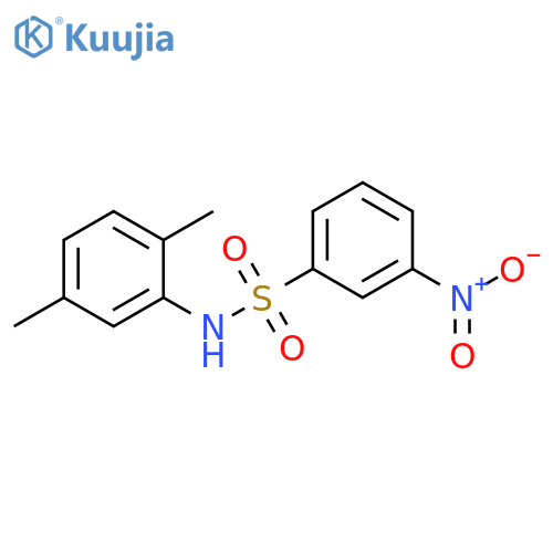 N-(2,5-dimethylphenyl)-3-nitrobenzene-1-sulfonamide structure