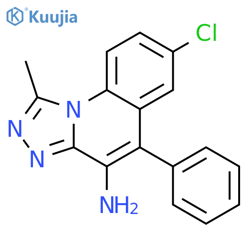7-Chloro-1-methyl-5-phenyl-1,2,4triazolo4,3-aquinolin-4-amine structure