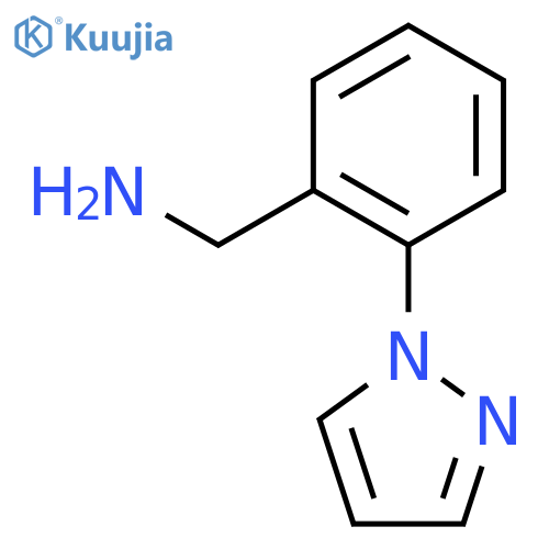 [2-(1H-pyrazol-1-yl)phenyl]methanamine structure