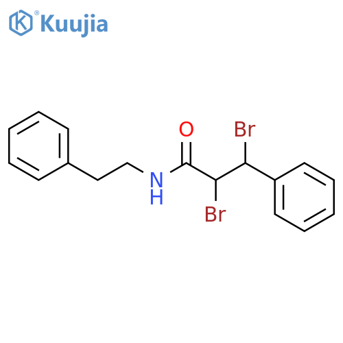 2,3-dibromo-3-phenyl-N-(2-phenylethyl)propanamide structure