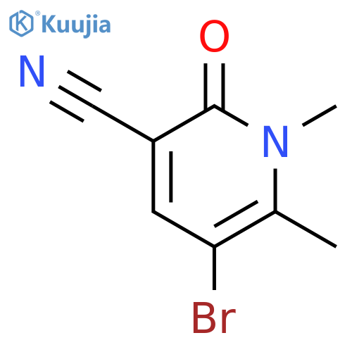 5-Bromo-1,6-dimethyl-2-oxo-1,2-dihydropyridine-3-carbonitrile structure