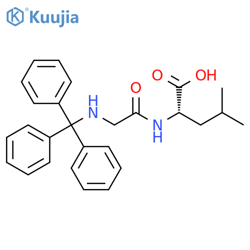 L-Leucine, N-[N-(triphenylmethyl)glycyl]- structure