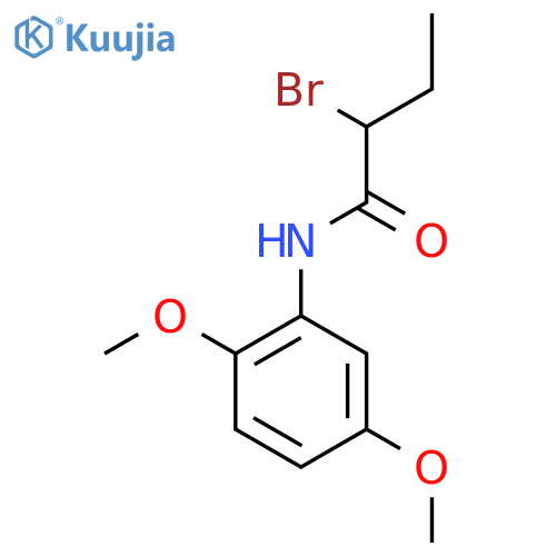 2-Bromo-N-(2,5-dimethoxyphenyl)butanamide structure