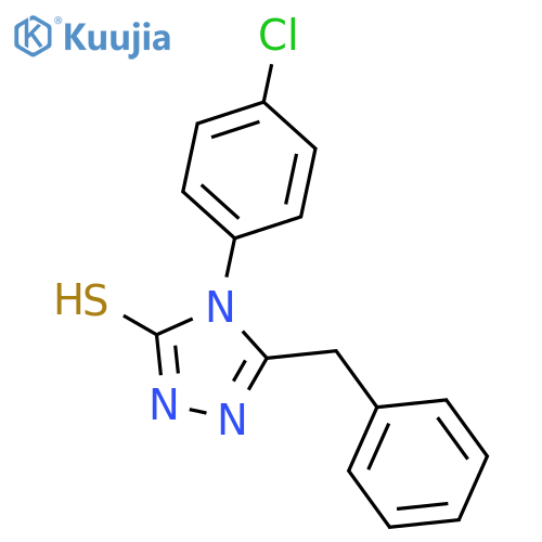 5-BENZYL-4-(4-CHLOROPHENYL)-4H-1,2,4-TRIAZOLE-3-THIOL structure