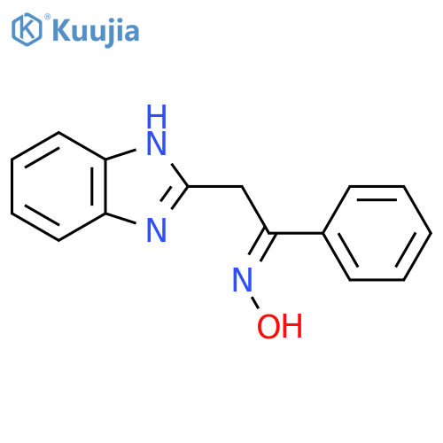 N-2-(1H-1,3-Benzodiazol-2-yl)-1-phenylethylidenehydroxylamine structure