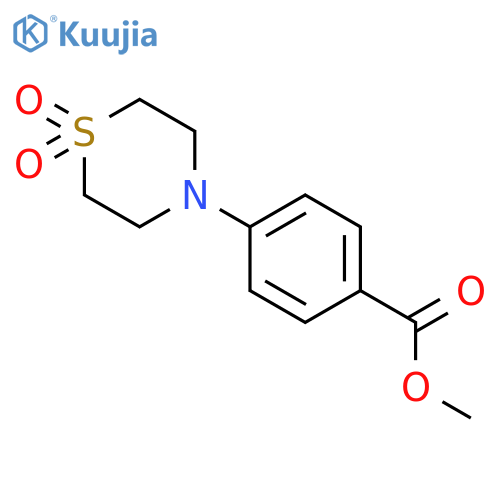 Methyl 4-(1,1-dioxidothiomorpholino)benzoate structure