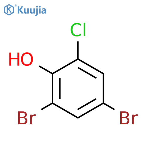2,4-dibromo-6-chlorophenol structure
