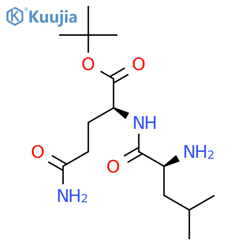 L-Glutamine, N2-L-leucyl-, 1,1-dimethylethyl ester structure