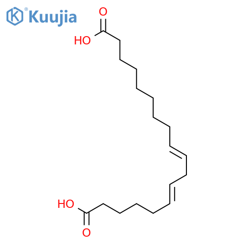 6,9-Octadecadienedioicacid, (6Z,9Z)- structure