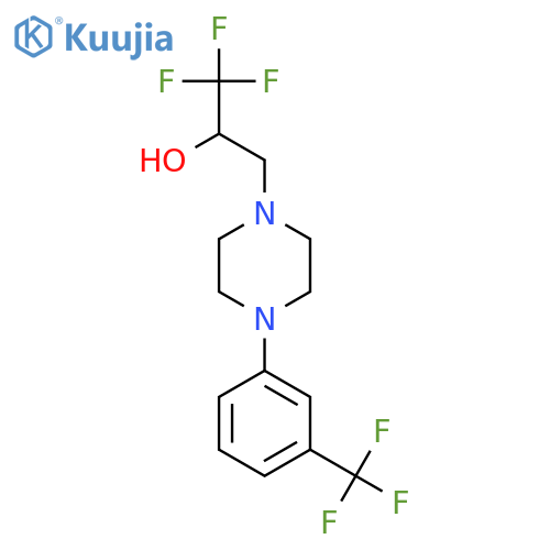 1,1,1-Trifluoro-3-{4-3-(trifluoromethyl)phenyl-piperazino}-2-propanol structure