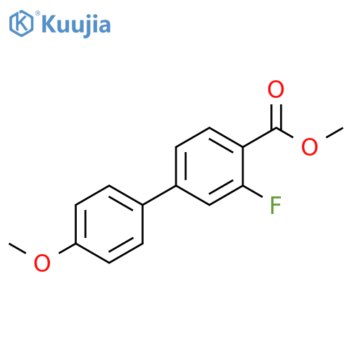 methyl 2-fluoro-4-(4-methoxyphenyl)benzoate structure