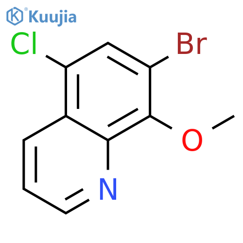 7-Bromo-5-chloro-8-methoxyquinoline structure