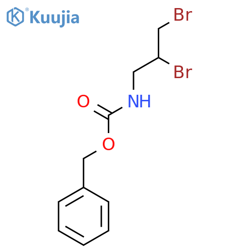 benzyl N-(2,3-dibromopropyl)carbamate structure
