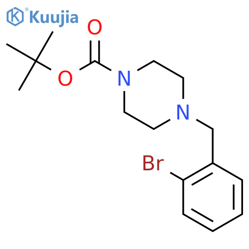 Tert-butyl 4-(2-bromobenzyl)piperazine-1-carboxylate structure