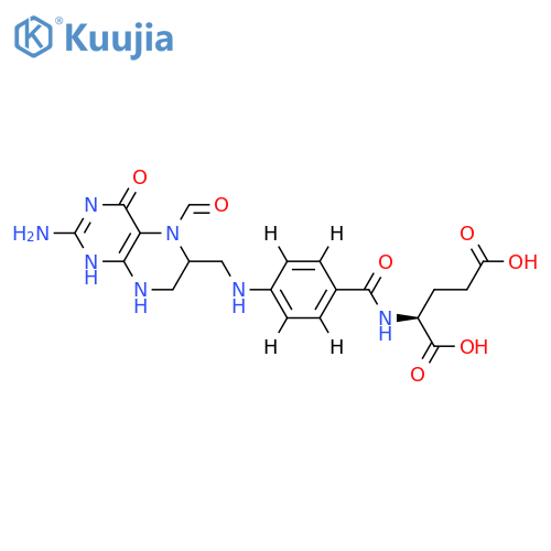 5-Formyl-Tetrahydrofolic Acid-d4 structure