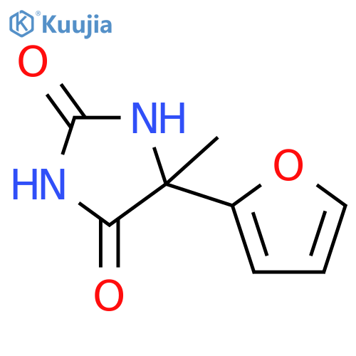 5-(furan-2-yl)-5-methylimidazolidine-2,4-dione structure