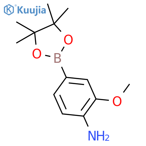 2-Methoxy-4-(4,4,5,5-tetramethyl-1,3,2-dioxaborolan-2-yl)aniline structure