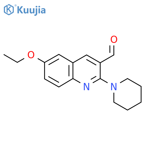 6-Ethoxy-2-(piperidin-1-yl)quinoline-3-carbaldehyde structure