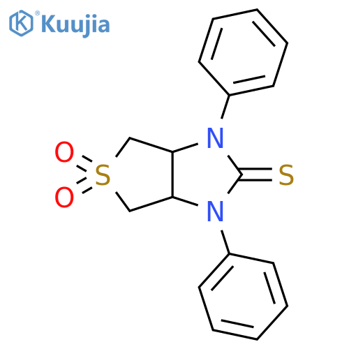 1,3-diphenyl-2-sulfanylidene-hexahydro-1H-5lambda6-thieno3,4-dimidazole-5,5-dione structure