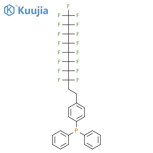 diphenyl[4-(1h,1h,2h,2h-perfluorodecyl)phenyl]phosphine structure