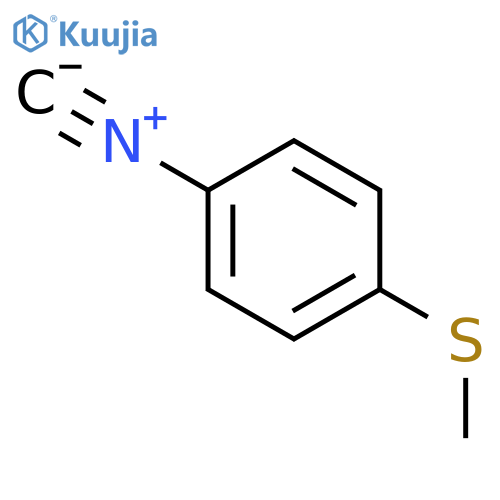 1-isocyano-4-(methylsulfanyl)benzene structure