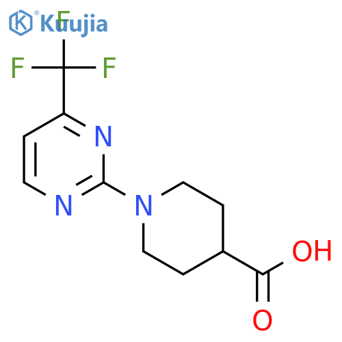 1-4-(Trifluoromethyl)pyrimidin-2-ylpiperidine-4-carboxylic Acid structure